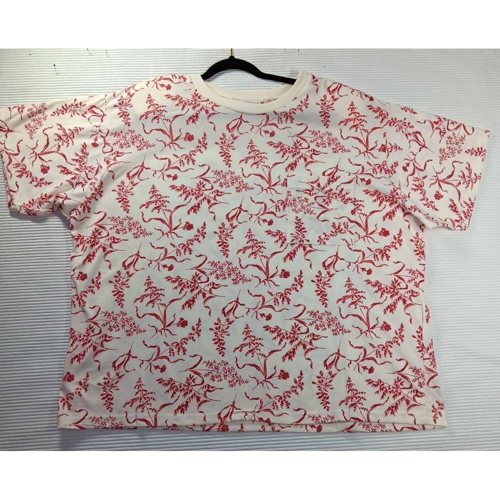 Vintage Venezia for lady shapely floral blouse with shoulder pads womensXL 26 28